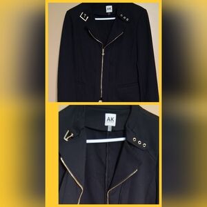 Anne Klein Black Blazer with Gold Details